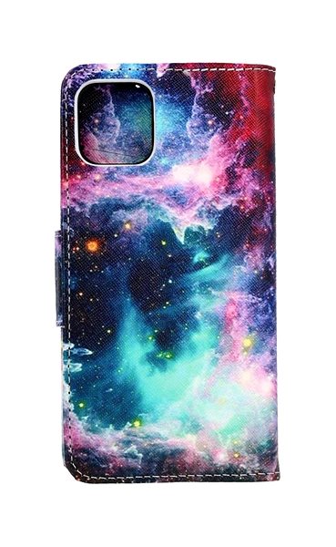 Pouzdro na mobil TopQ iPhone 11 knížkové Galaxie 63739 ...