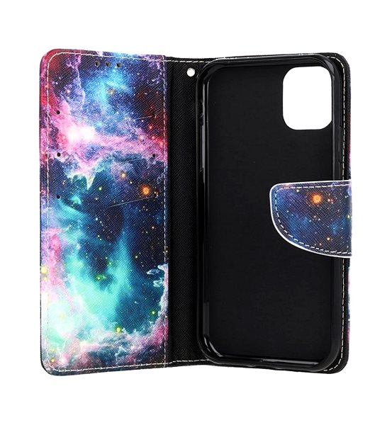 Pouzdro na mobil TopQ iPhone 11 knížkové Galaxie 63739 ...