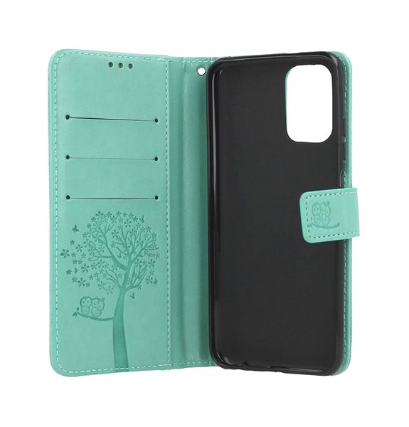 Pouzdro na mobil TopQ Xiaomi Redmi 9T knížkové Zelený strom sovičky 66642 ...