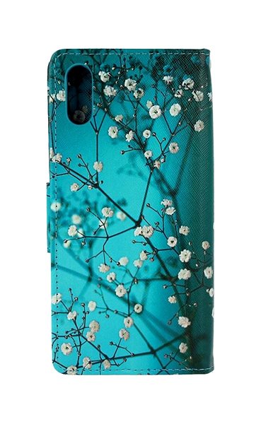 Kryt na mobil TopQ Xiaomi Redmi 9A knižkový Modrý s kvetmi 51524 ...