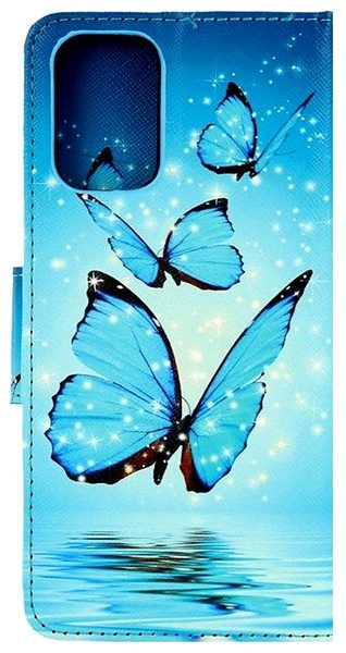 Pouzdro na mobil TopQ Xiaomi Redmi Note 11 knížkové Modří motýlci 67781 ...