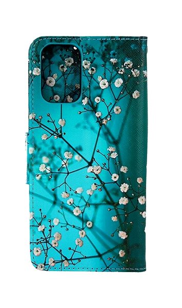 Puzdro na mobil TopQ Xiaomi Redmi Note 11 knižkové Modré s kvetmi 67779 ...