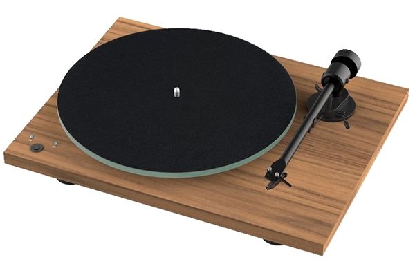 Turntable Pro-ject T1 Phono SB, Walnut Lateral view