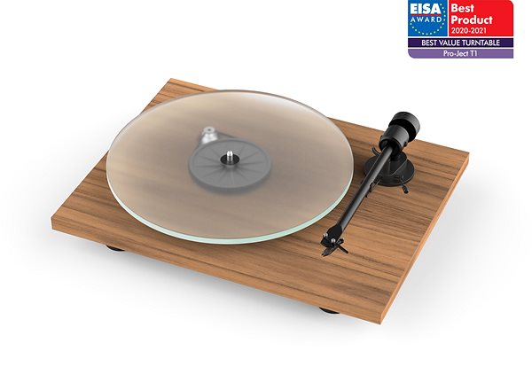 Turntable Pro-Ject BT Walnut OM5e Lateral view