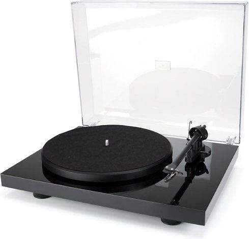 Turntable Pro-Ject Debut III DC Piano + OM5 Lateral view