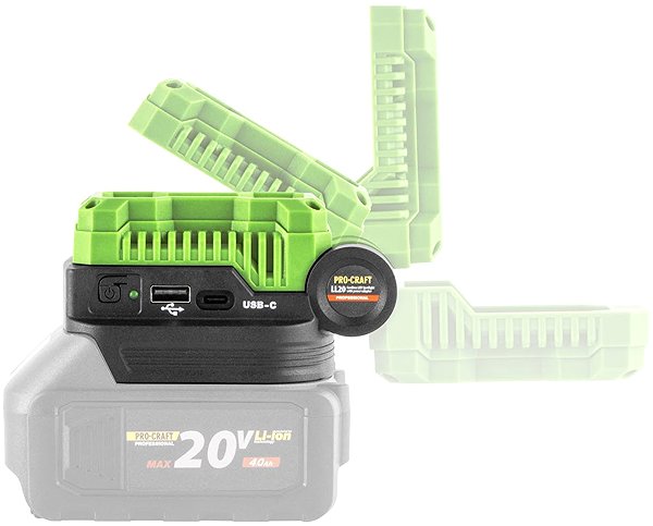 LED Reflector Procraft LED spotlight LL20bb (without battery and charger) ...