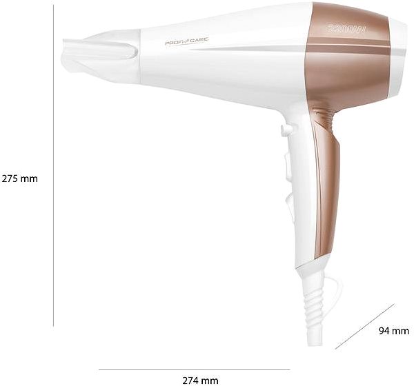 Hair Dryer ProfiCare HT 3010, White ...