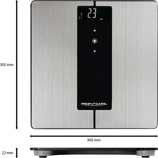 Bathroom Scale ProfiCare PC-PW 3008 BT ...