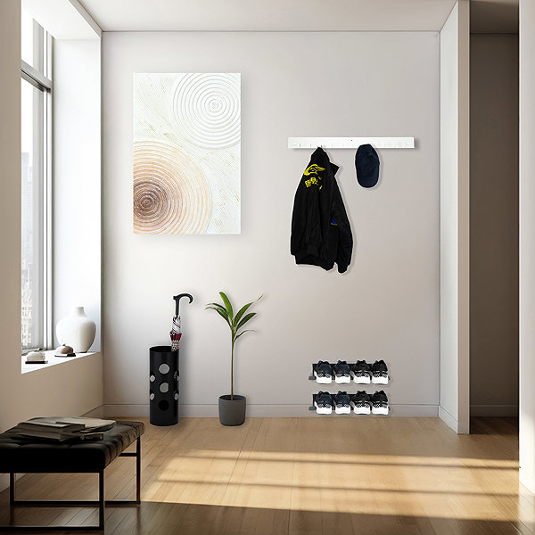 Věšák Proxa Háčky na oblečení 75 × 6 cm bílé ...