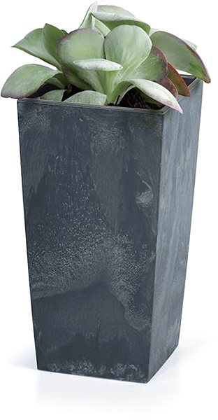 Virágcserép Prosperplast URBI SQUARE BETON EFFECT DURS400E virágcserép, antracit ...