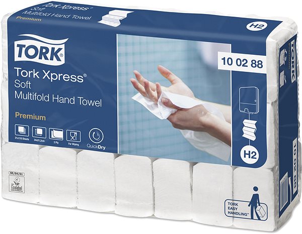 Papierové utierky do zásobníka TORK Xpress Soft Multifold Premium H2 ...