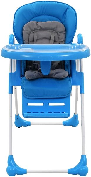 Stolička na kŕmenie Detská jedálenská stolička modro-sivá Screen