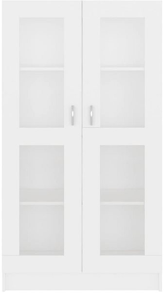 Skriňa Presklená skrinka biela, 82,5 x 30,5 x 150 cm, drevotrieska 802759 Screen
