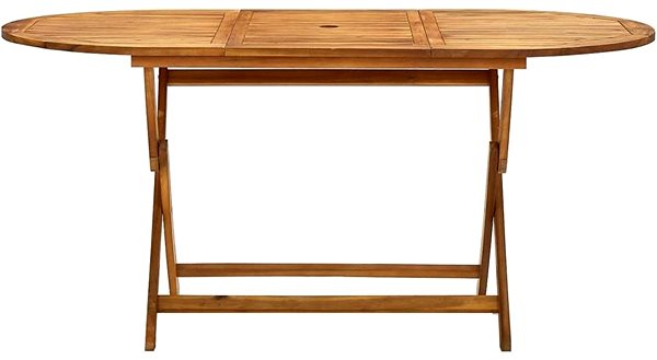 Záhradný stôl Skladací záhradný stôl 160 × 85 × 75 cm masívne akáciové drevo 313324 Screen