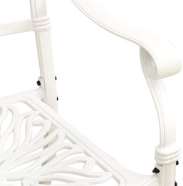 Zahradní židle Zahradní židle 2 ks litý hliník bílé 315569 Vlastnosti/technologie