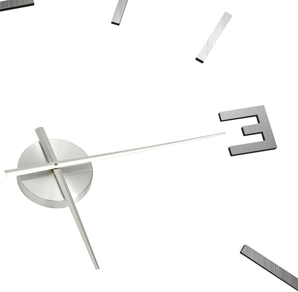 Nástenné hodiny 3D nástenné hodiny moderný dizajn strieborné 100 cm XXL 325158 Vlastnosti/technológia