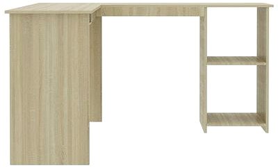 Písací stôl Rohový písací stôl dub sonoma 120 × 140 × 75 cm drevotrieska 800750 ...