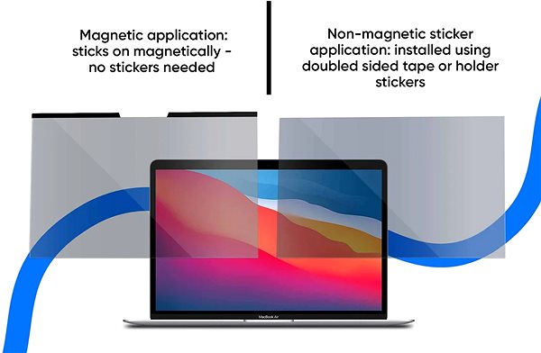 Privátny filter Ocushield privátna fólia s blue-light filtrom pre MacBook Air 13,6