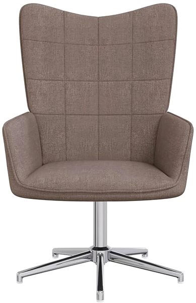 Kreslo Relaxačné kreslo taupe textil, 327994 ...