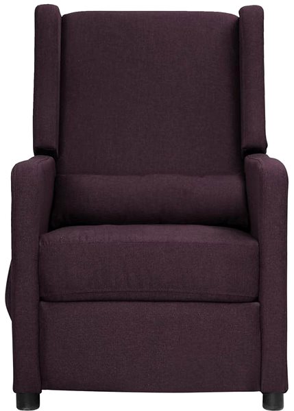 Kreslo Zdvíhacie polohovacie kreslo fialové textil, 3093382 ...