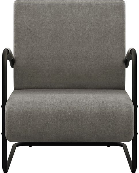 Kreslo Kreslo svetlo sivé textil, 325735 ...