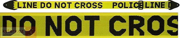 Gitarrengurt PERRIS LEATHERS 59 Police Line Do Not Cross ...