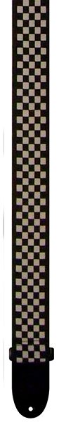 Gitarrengurt PERRIS LEATHERS 591 White-Black Checkers ...