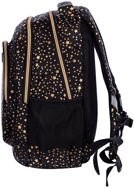 School Backpack HEAD Golden Effect Midnight Sky, Black .