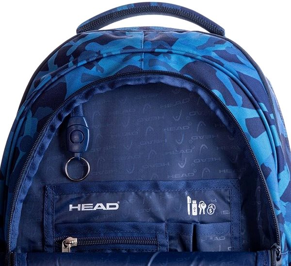 HEAD School Backpack Game On Moro Fan , Blue .