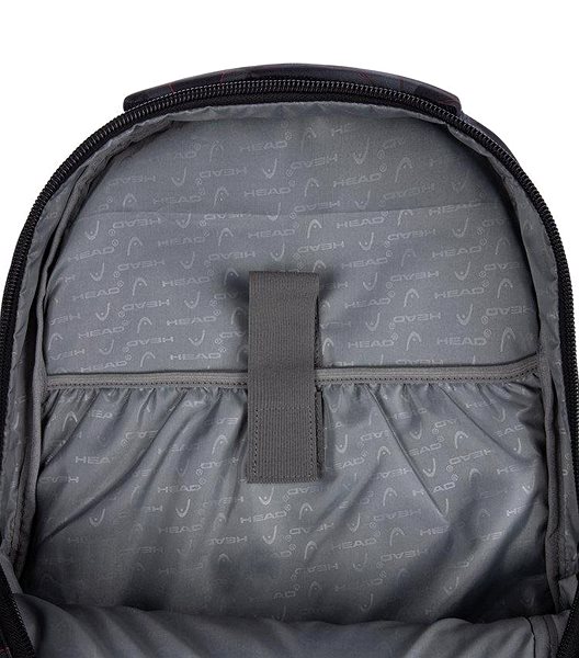 School backpack HEAD Red Lava black .