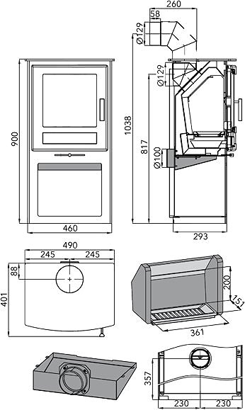 Wood Stove HAAS+SOHN, LEVANGER ...