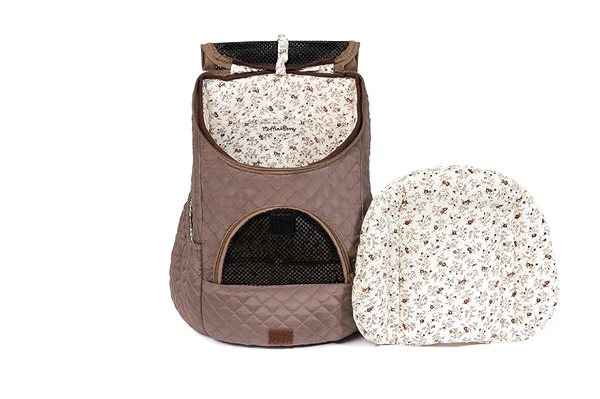 Dog backpack Muffin&Berry backpack for dogs and cats Hailey brown M .