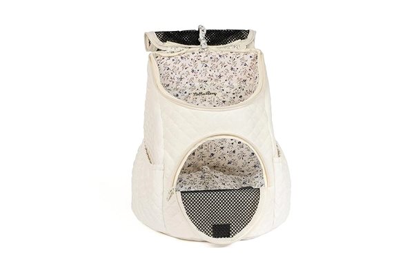 Dog backpack Muffin&Berry backpack for dogs and cats Jasmine white M .