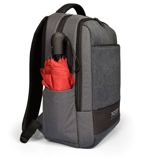 Laptop Backpack PORT DESIGNS BOSTON BACKPACK 13/14’’ Black Lateral view