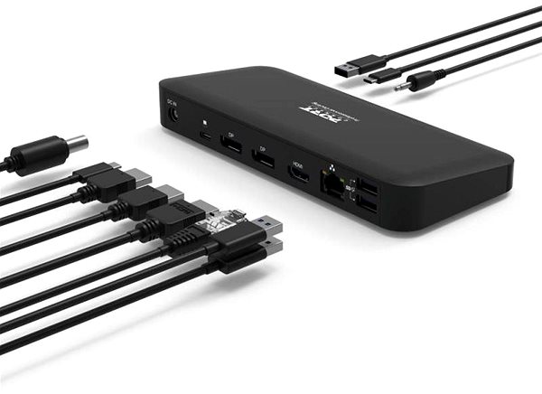 Docking Station PORT CONNECT Office Docking Station, USB-C, 2x4K, black ...