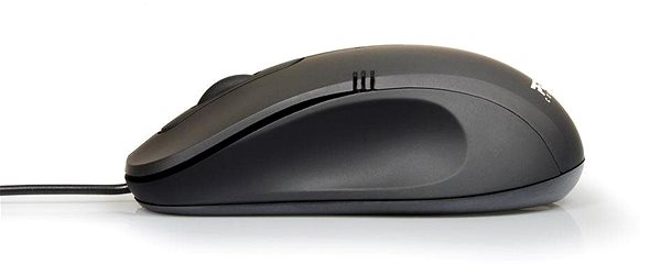 Maus PORT CONNECT Office budget PRO Mouse - schwarz Seitlicher Anblick