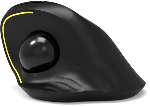 PORT CONNECT ERGONOMIC TRACKBALL Mouse, Black.