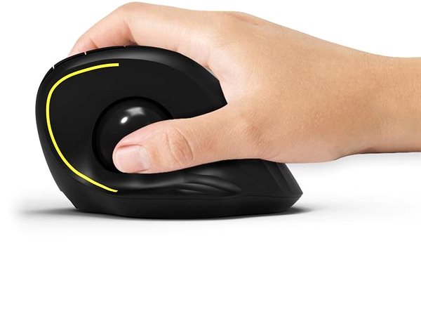 PORT CONNECT ERGONOMIC TRACKBALL Mouse, Black.