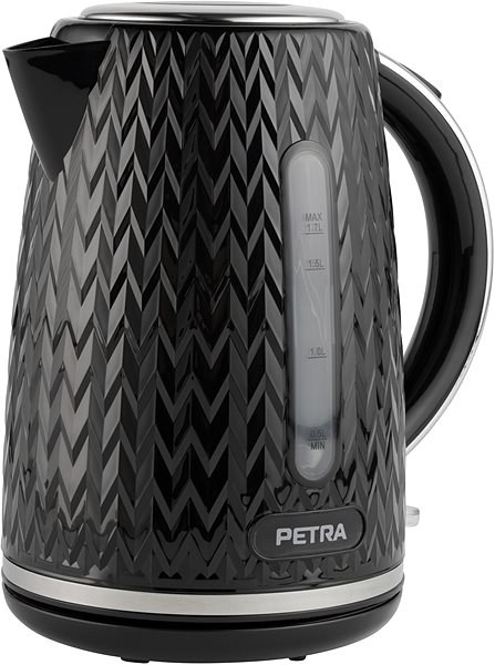 Electric Kettle PETRA Chevron Kettle Black ...