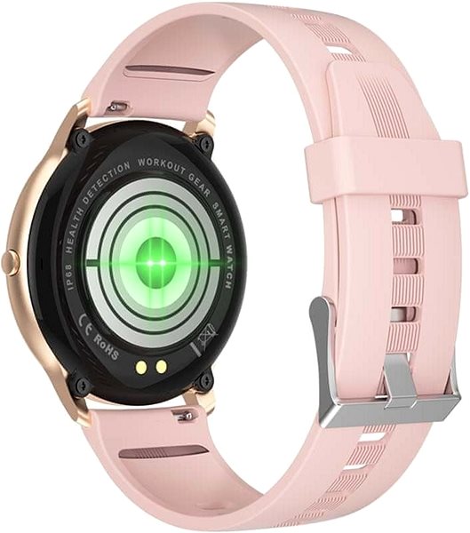 Smart Watch Printwell PW-103, Gold with Pink Strap Back page
