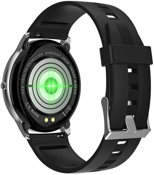 Smart Watch Printwell PW-103, Silver with Black Strap Back page