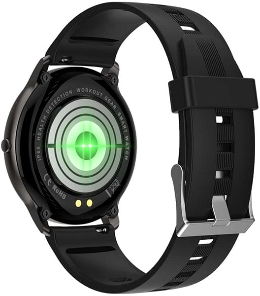 Smart Watch Printwell PW-101, Black with Black Strap ...