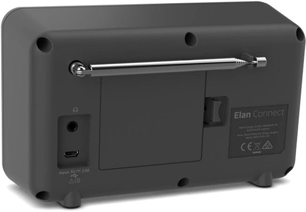 Radio Pure Elan Connect Charcoal Back page