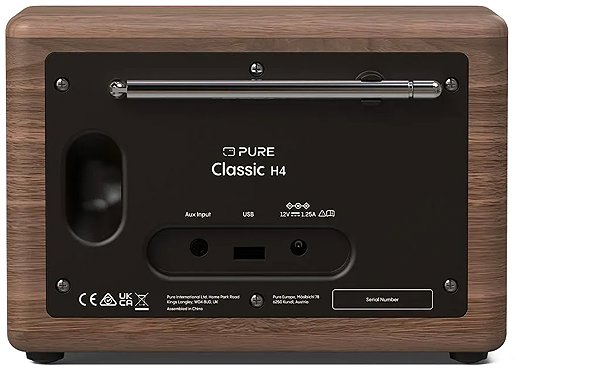 Radio PURE Classic H4 black/walnut ...
