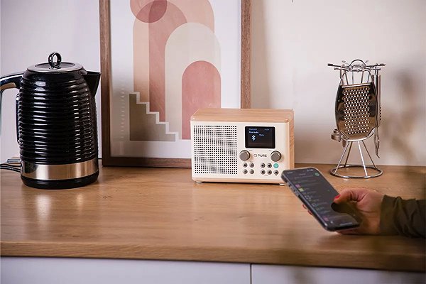Radio PURE Classic H4 white/oak ...