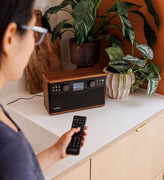 Radio PURE Classic H6 black/walnut ...