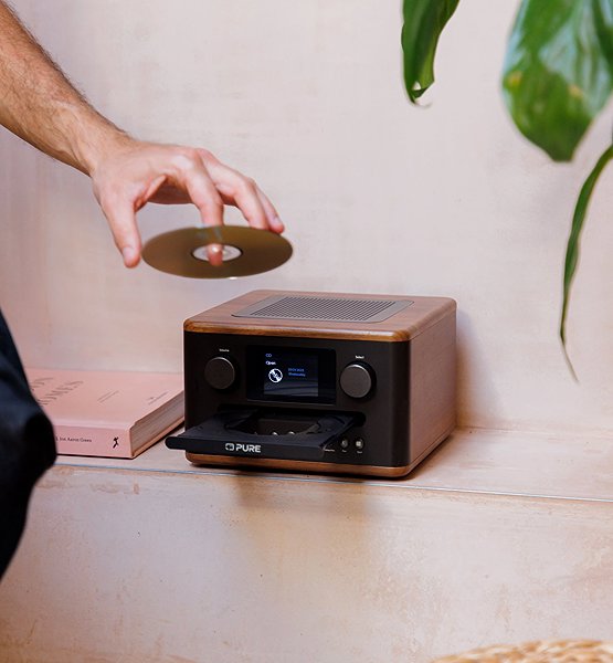 Radio PURE Classic C-D4 black/walnut ...