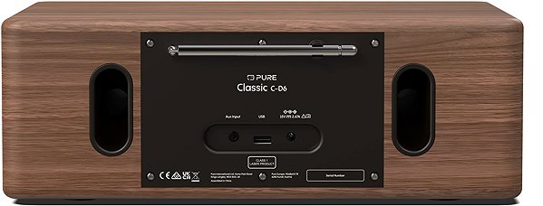 Radio PURE Classic C-D6 black/walnut ...