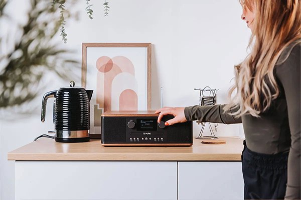 Radio PURE Classic C-D6 black/walnut ...