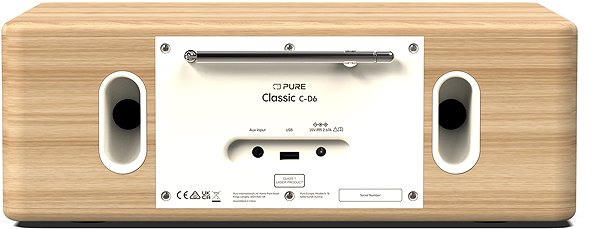 Radio PURE Classic C-D6 white/oak ...